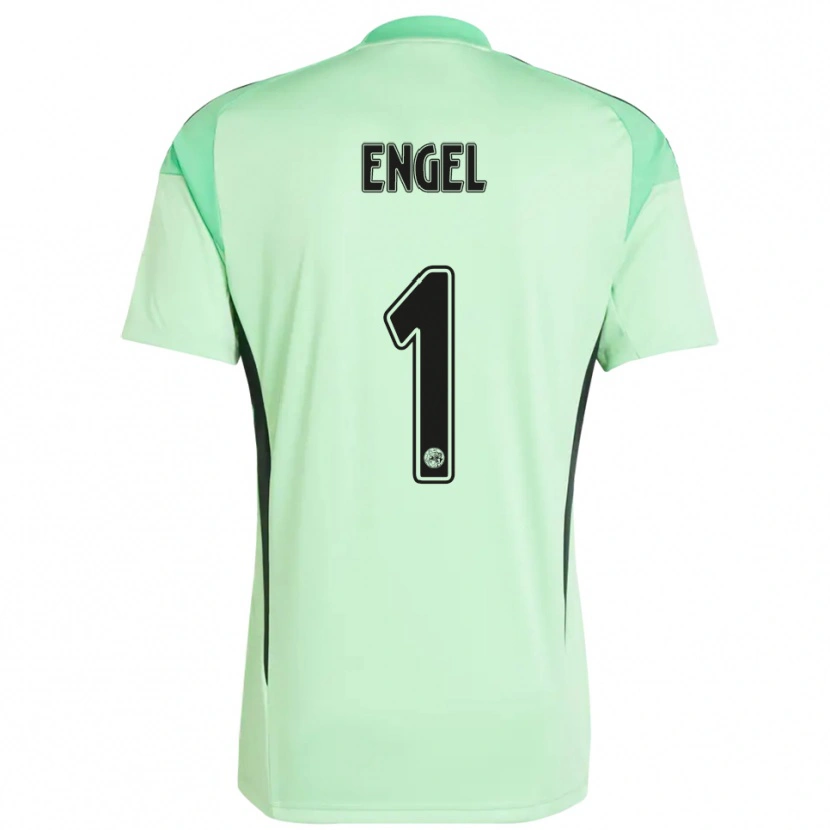 Danxen Kinderen Mark Engel #1 Lichtgroen Zwart Keepersshirt 2025/26 T-Shirt België