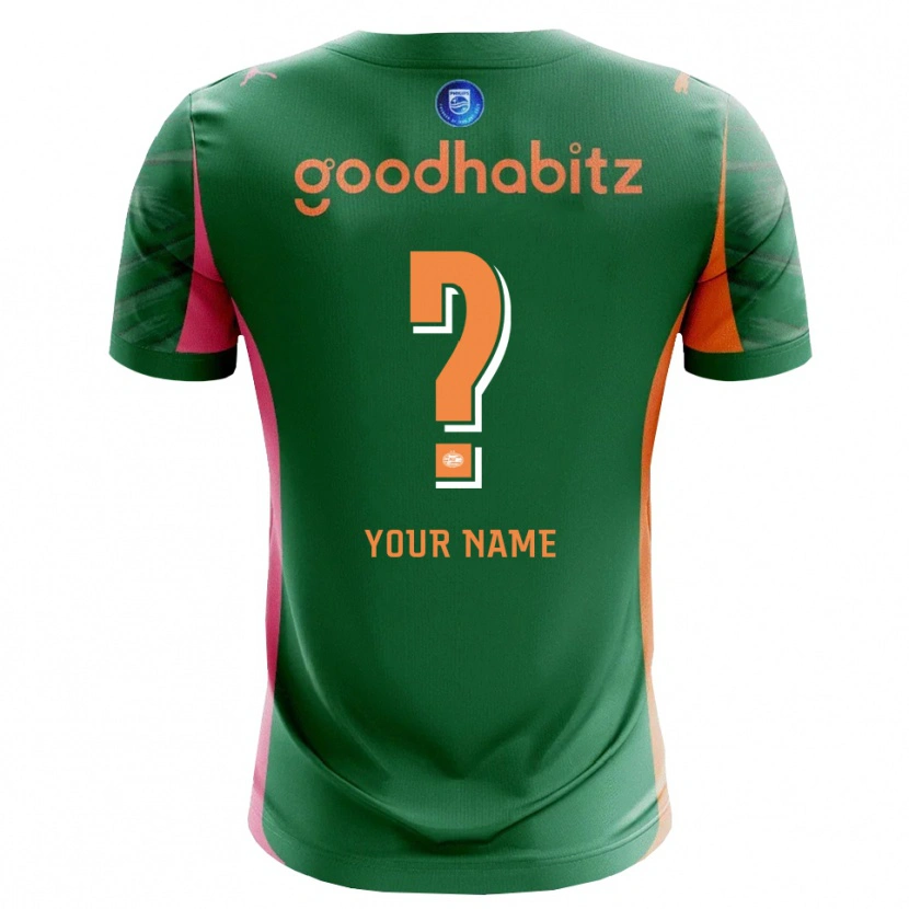 Danxen Kinderen PSV Eindhoven Groen Oranje Keepersshirt 2025/26 T-Shirt België