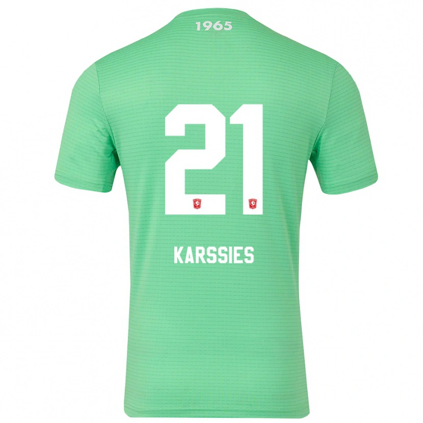 Danxen Kinderen Sam Karssies #21 Lichtgroen Wit Keepersshirt 2025/26 T-Shirt België