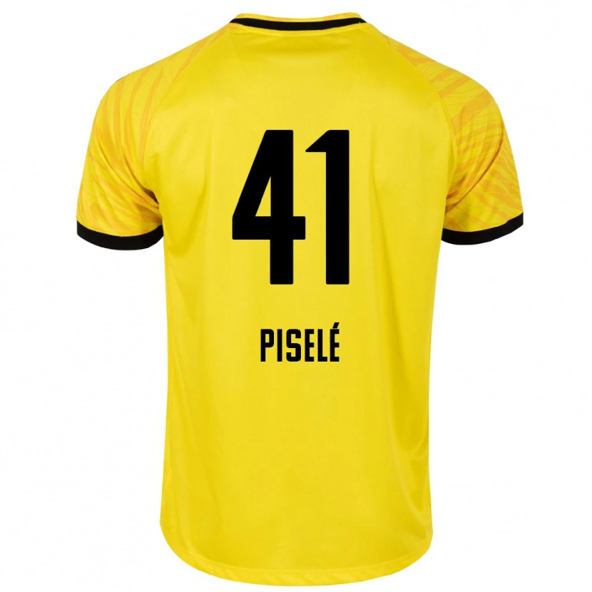 Danxen Kinderen Lowie Piselé #41 Geel Zwart Keepersshirt 2025/26 T-Shirt België