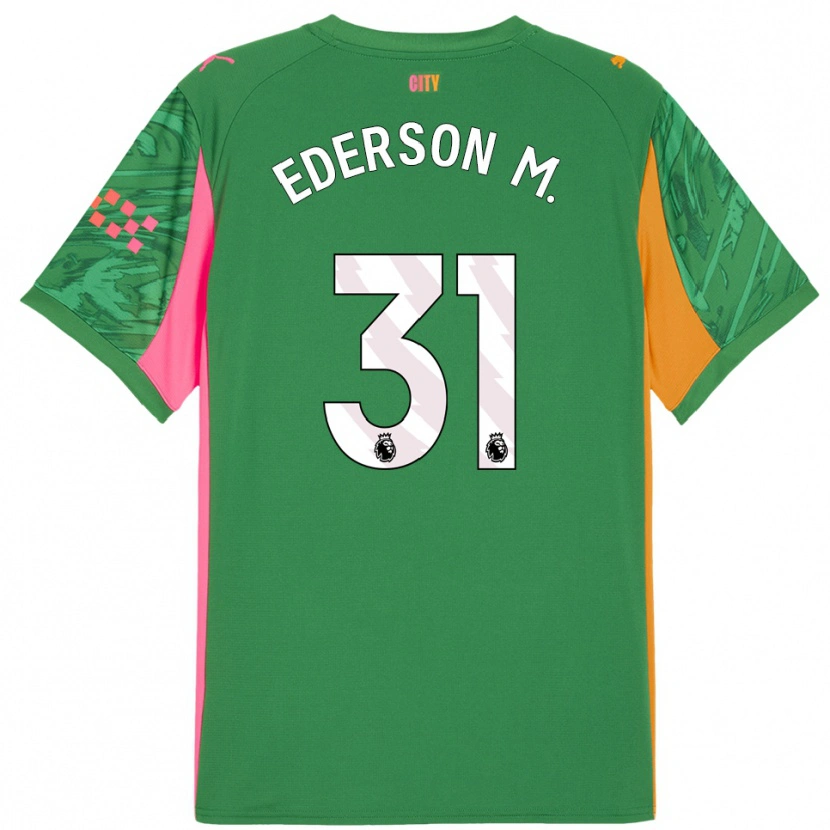 Danxen Kinderen Ederson #31 Groen Oranje Keepersshirt 2025/26 T-Shirt België