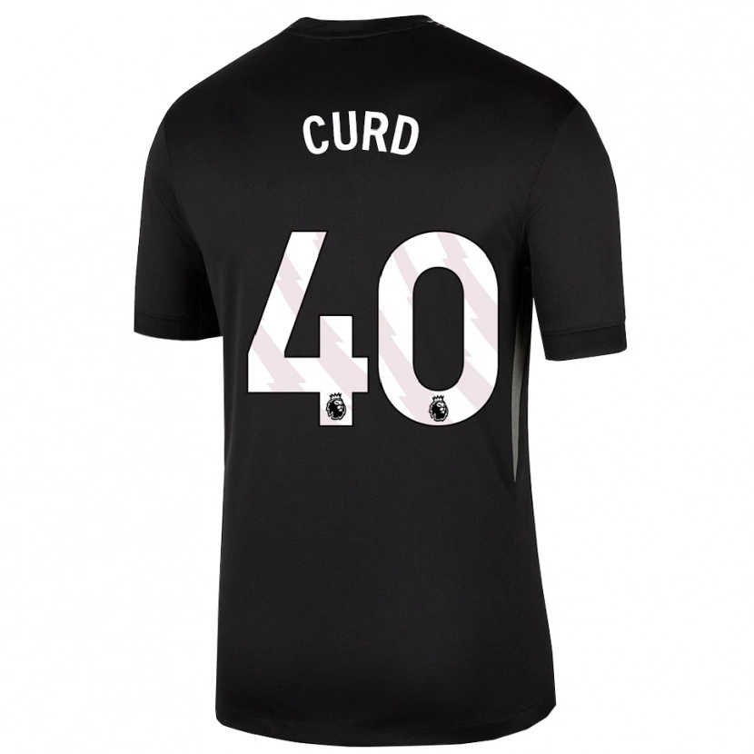 Danxen Kinderen Ted Curd #40 Zwart Wit Keepersshirt 2025/26 T-Shirt België