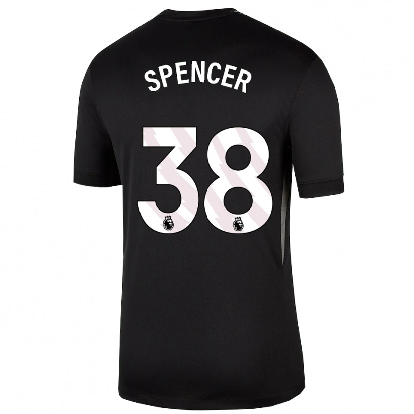 Danxen Kinderen Becky Spencer #38 Zwart Wit Keepersshirt 2025/26 T-Shirt België