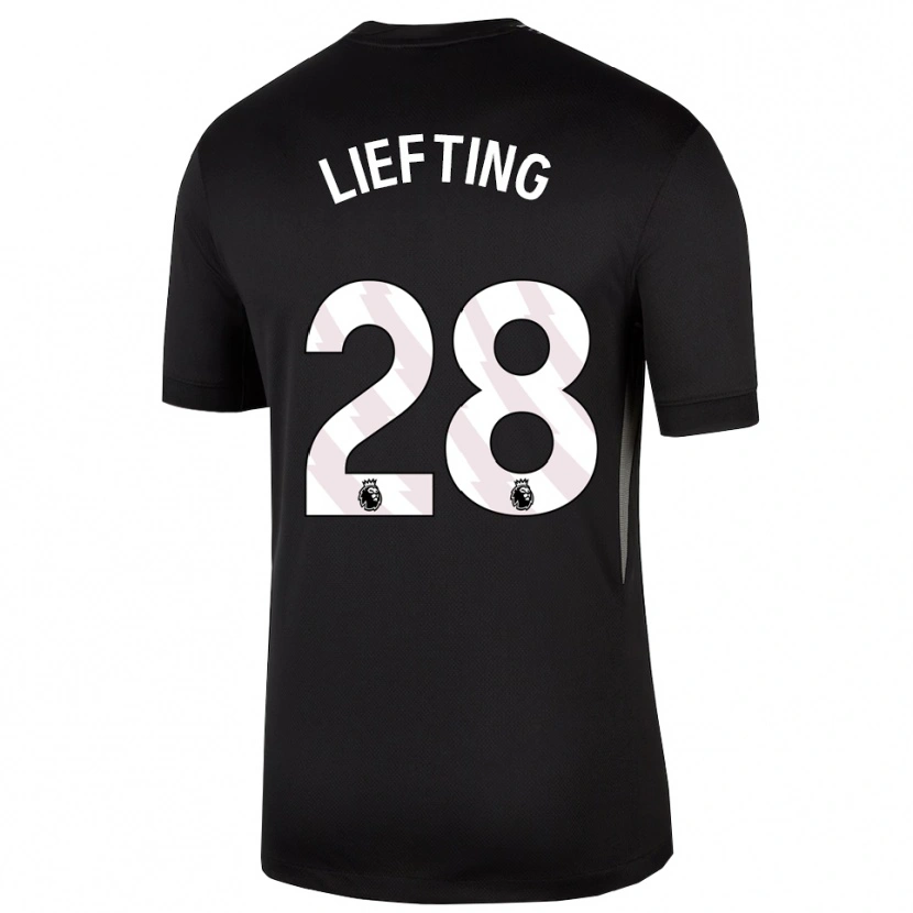 Danxen Kinderen Femke Liefting #28 Zwart Wit Keepersshirt 2025/26 T-Shirt België