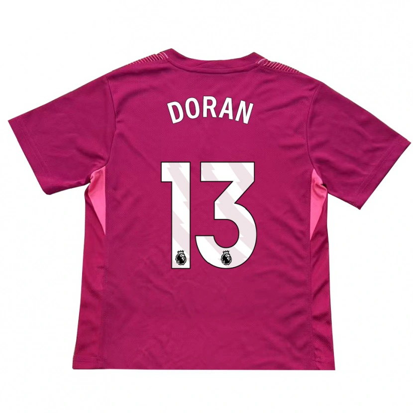 Danxen Kinderen Farren Doran #13 Roze Wit Keepersshirt 2025/26 T-Shirt België