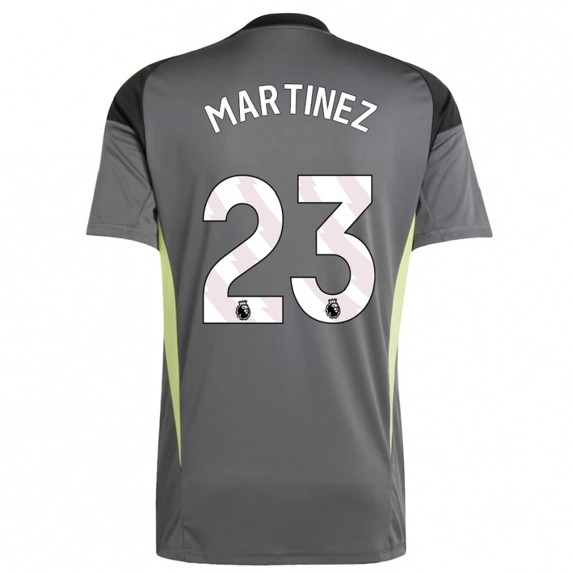 Danxen Kinderen Emiliano Martínez #23 Donkergrijs Zwart Keepersshirt 2025/26 T-Shirt België