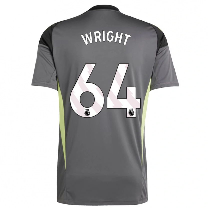 Danxen Kinderen James Wright #64 Donkergrijs Zwart Keepersshirt 2025/26 T-Shirt België