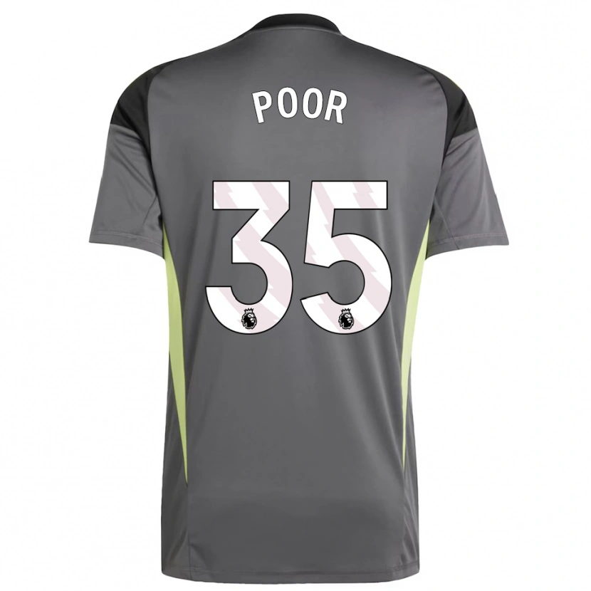 Danxen Kinderen Sophia Poor #35 Donkergrijs Zwart Keepersshirt 2025/26 T-Shirt België