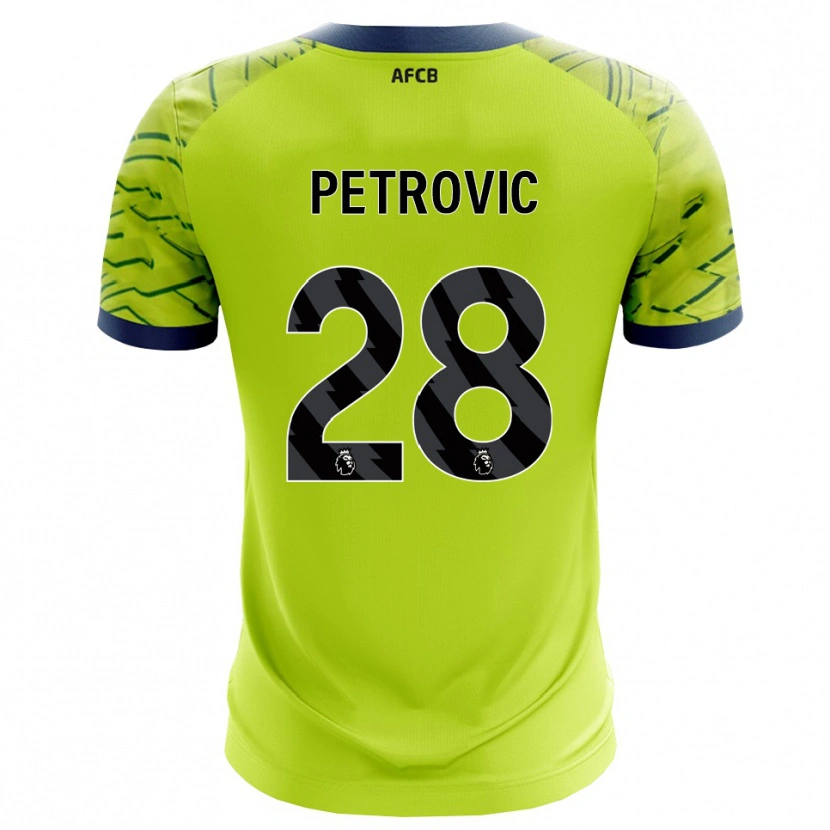 Danxen Kinderen Djordje Petrovic #28 Groen Geel Keepersshirt 2025/26 T-Shirt België