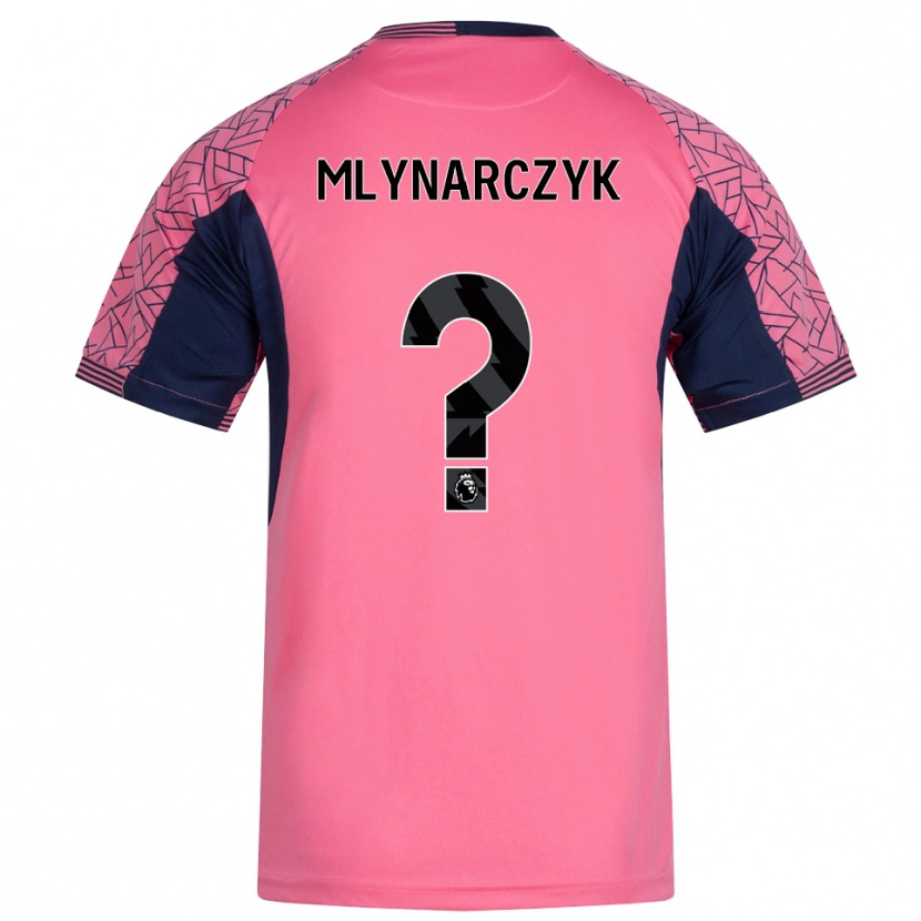 Danxen Kinderen Adam Mlynarczyk #0 Roze Zwart Keepersshirt 2025/26 T-Shirt België
