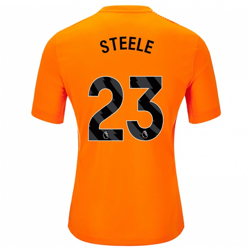 Danxen Kinderen Jason Steele #23 Oranje Zwart Keepersshirt 2025/26 T-Shirt België
