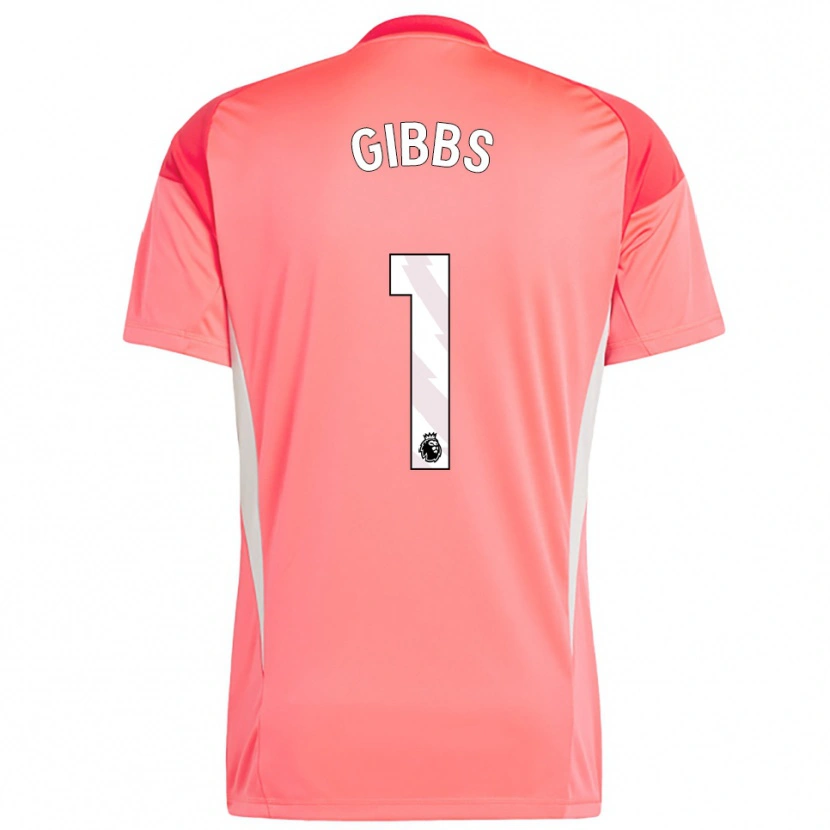 Danxen Kinderen Frankie Gibbs #1 Rood Wit Keepersshirt 2025/26 T-Shirt België