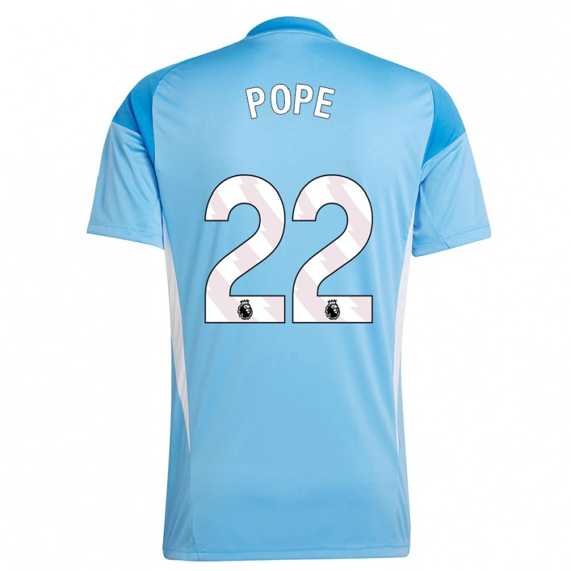 Danxen Kinderen Nick Pope #22 Blauw Wit Keepersshirt 2025/26 T-Shirt België