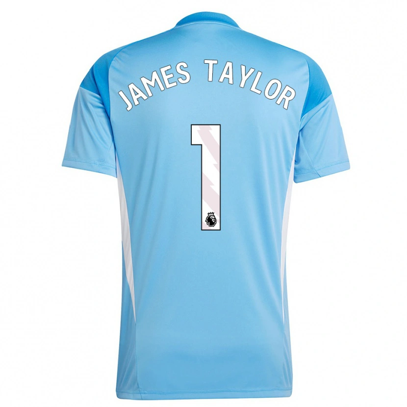 Danxen Kinderen James Taylor #1 Blauw Wit Keepersshirt 2025/26 T-Shirt België