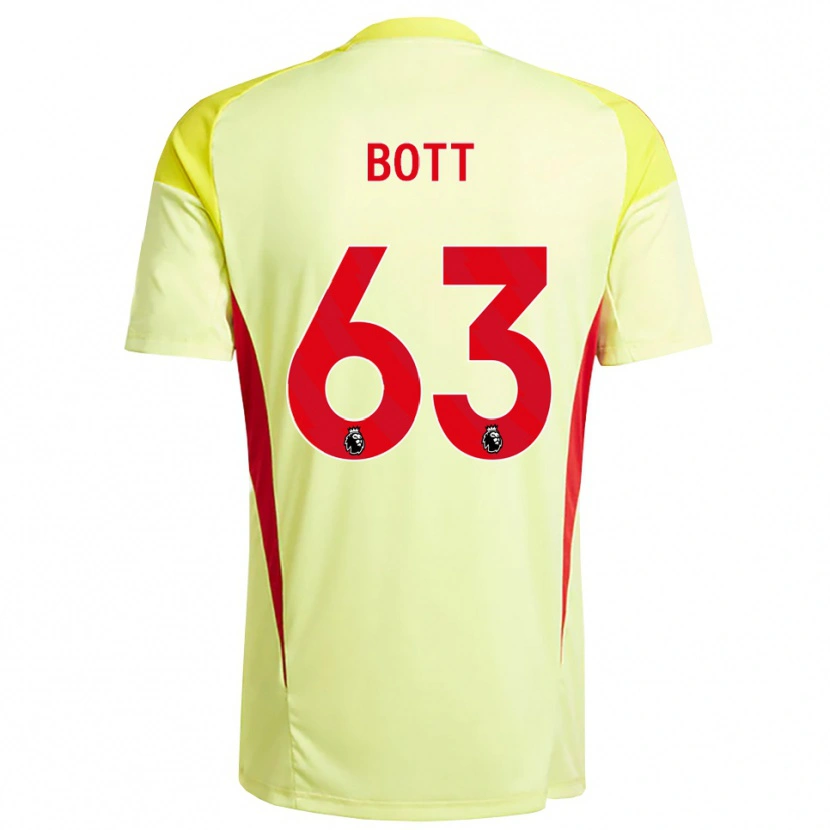 Danxen Kinderen Aaron Bott #63 Lichtgeel Oranje Keepersshirt 2025/26 T-Shirt België