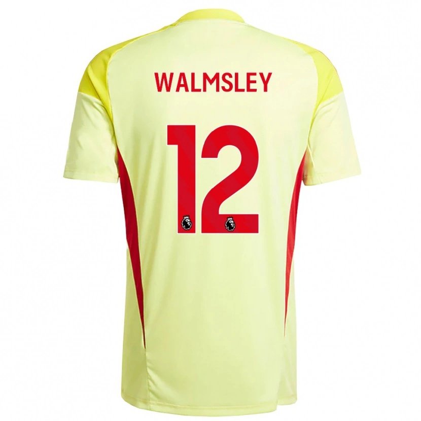 Danxen Kinderen Joseph Walmsley #12 Lichtgeel Oranje Keepersshirt 2025/26 T-Shirt België