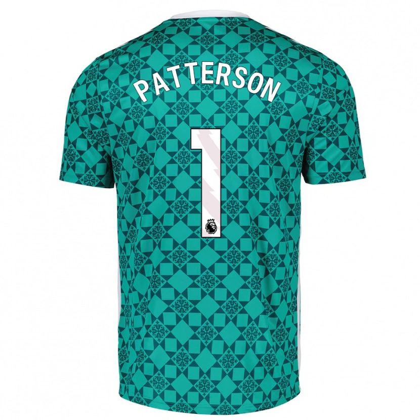 Danxen Kinderen Anthony Patterson #1 Groen Wit Keepersshirt 2025/26 T-Shirt België