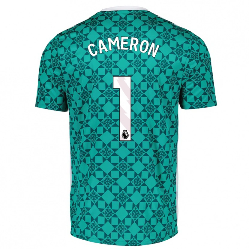 Danxen Kinderen Dan Cameron #1 Groen Wit Keepersshirt 2025/26 T-Shirt België