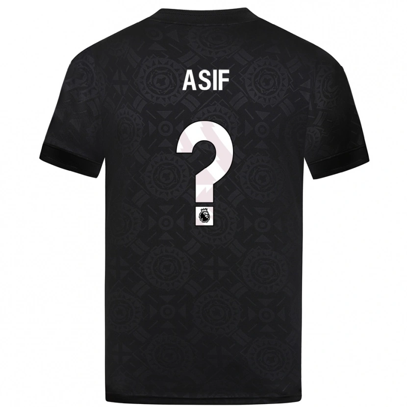 Danxen Kinderen Dawood Asif #0 Zwart Wit Keepersshirt 2025/26 T-Shirt België