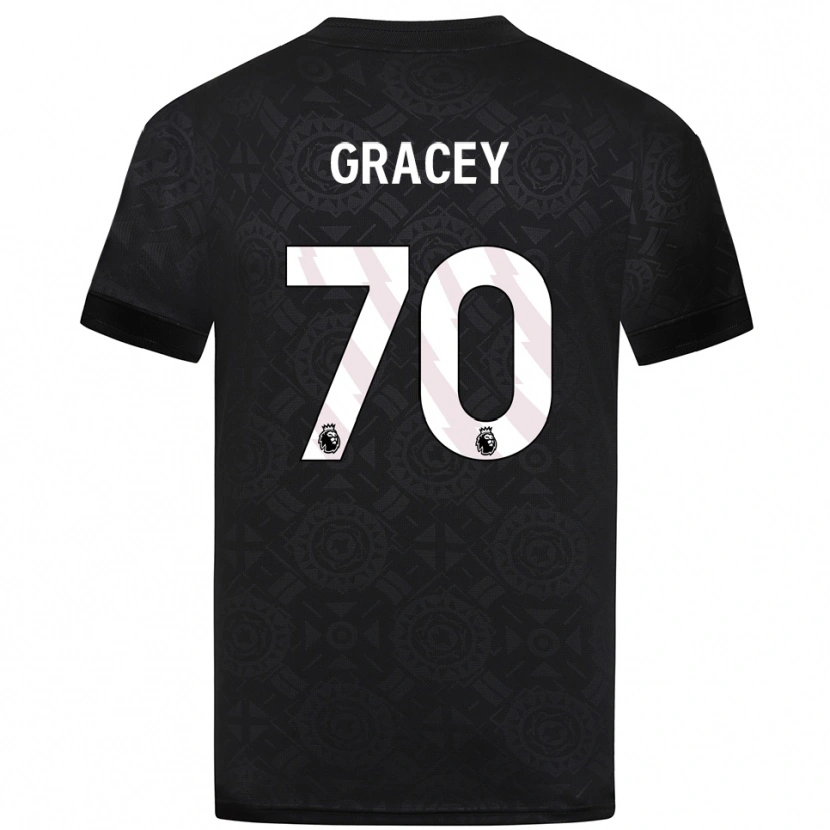 Danxen Kinderen Josh Gracey #70 Zwart Wit Keepersshirt 2025/26 T-Shirt België