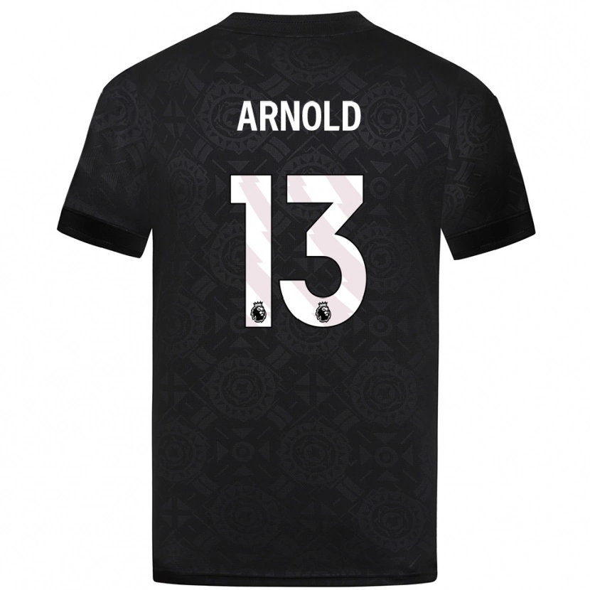Danxen Kinderen Alfie Arnold #13 Zwart Wit Keepersshirt 2025/26 T-Shirt België