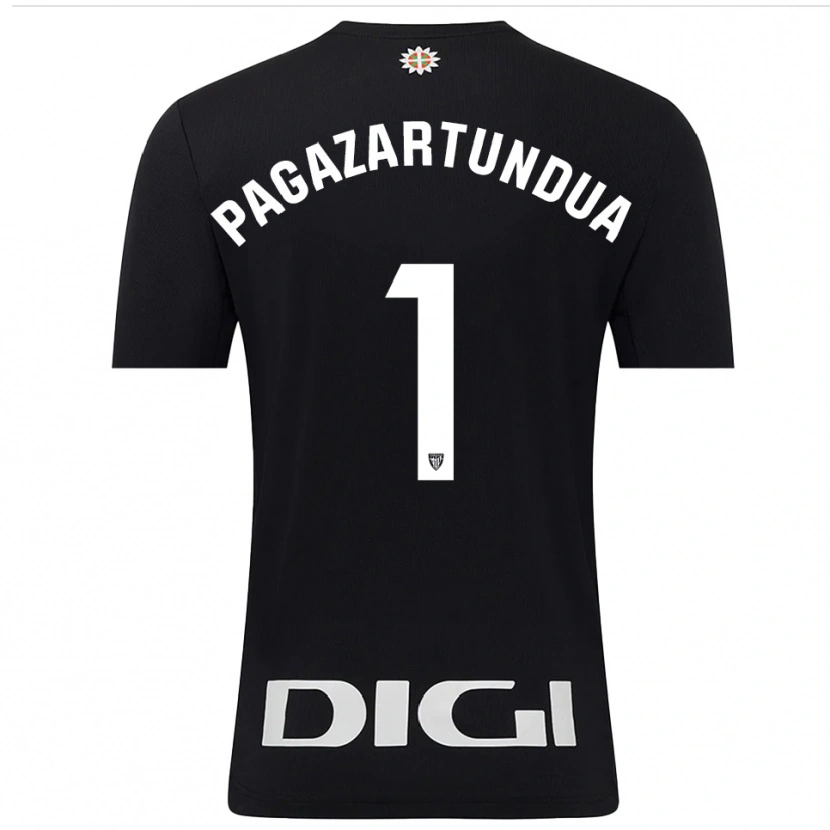 Danxen Kinderen Iker Pagazartundua #1 Zwart Wit Keepersshirt 2025/26 T-Shirt België