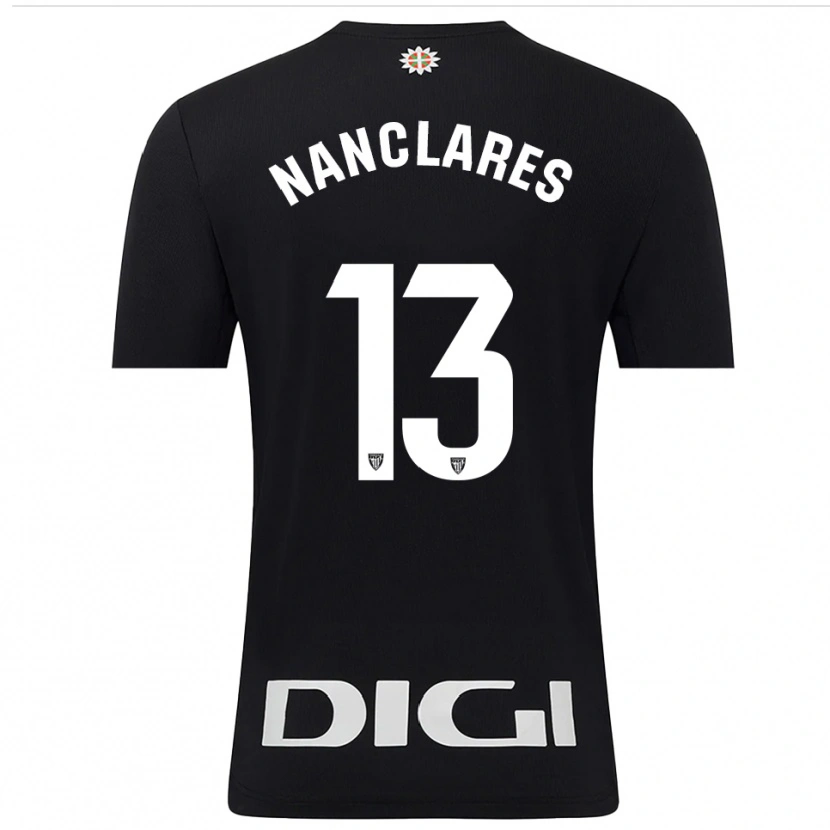 Danxen Kinderen Adriana Nanclares Romero #13 Zwart Wit Keepersshirt 2025/26 T-Shirt België