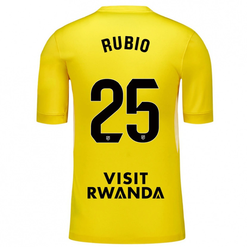 Danxen Kinderen Daniel Rubio #25 Geel Zwart Keepersshirt 2025/26 T-Shirt België