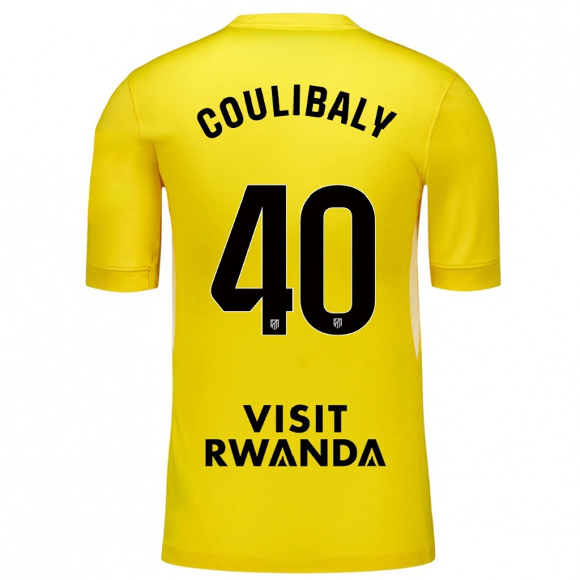 Danxen Kinderen Izan Coulibaly #40 Geel Zwart Keepersshirt 2025/26 T-Shirt België