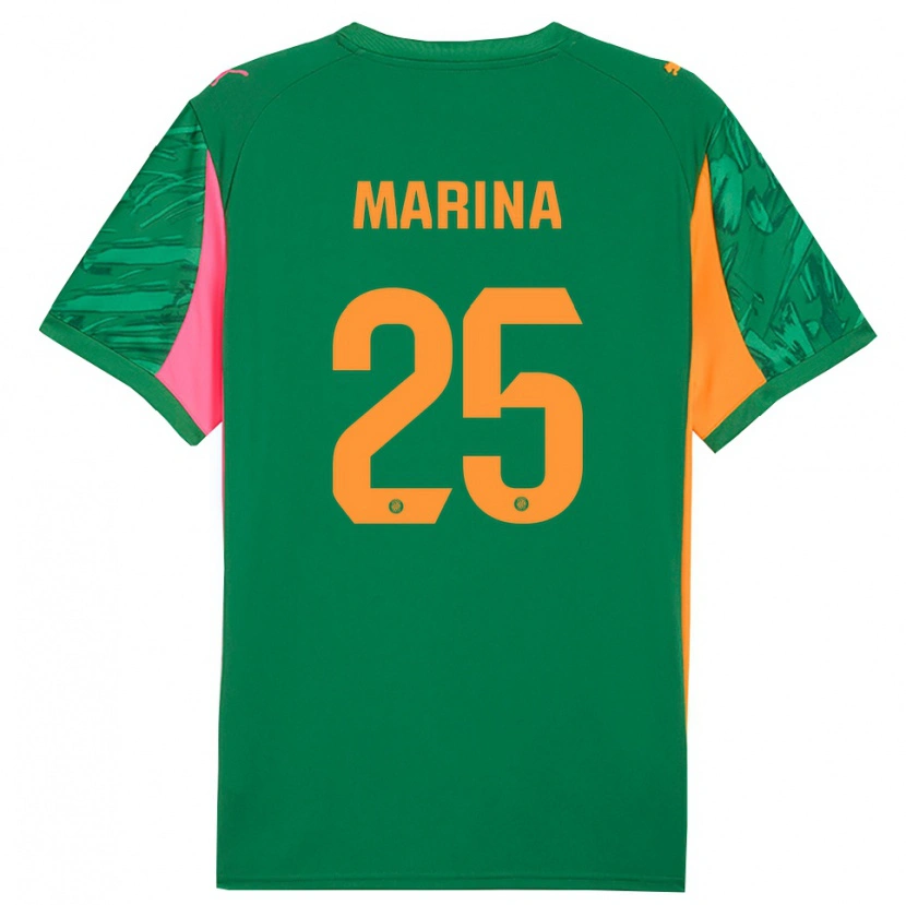 Danxen Kinderen Sergi Marina #25 Groen Oranje Keepersshirt 2025/26 T-Shirt België
