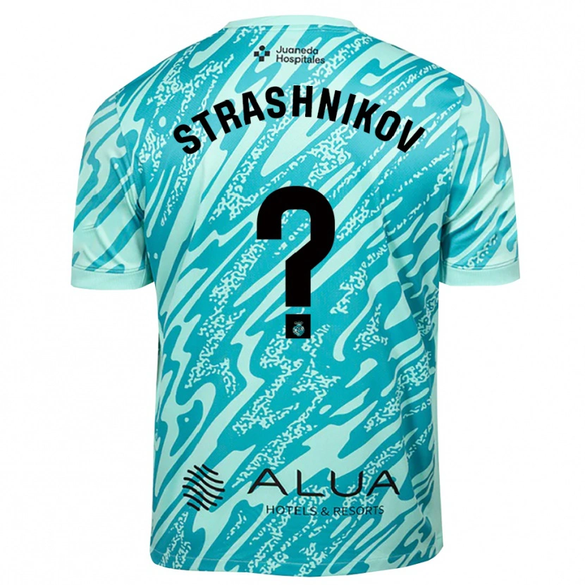 Danxen Kinderen Nikolay Strashnikov #0 Cyaan Zwart Keepersshirt 2025/26 T-Shirt België