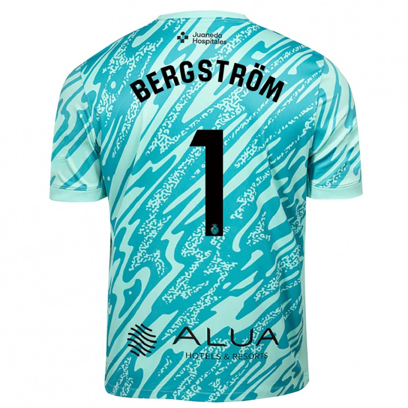 Danxen Kinderen Lucas Bergström #1 Cyaan Zwart Keepersshirt 2025/26 T-Shirt België