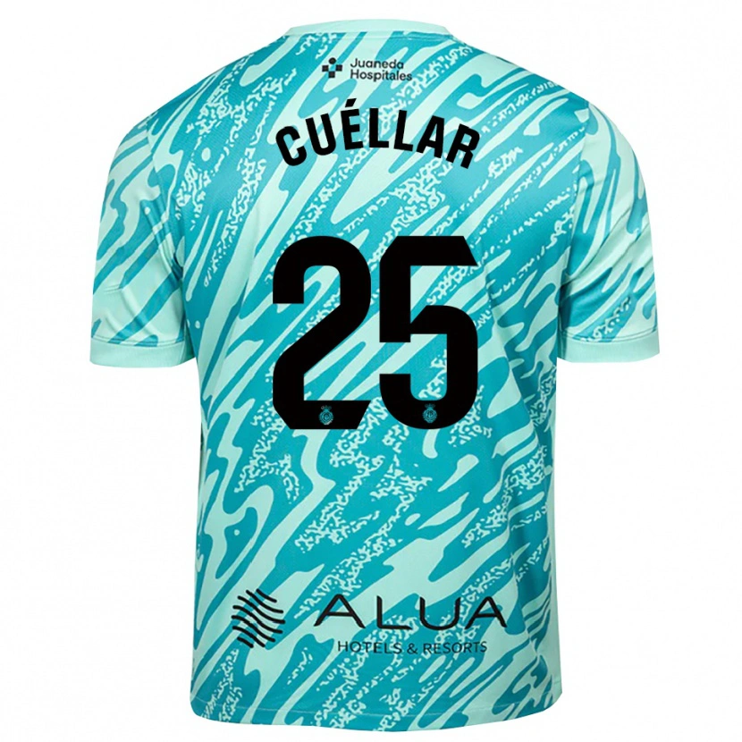 Danxen Kinderen Iván Cuéllar #25 Cyaan Zwart Keepersshirt 2025/26 T-Shirt België