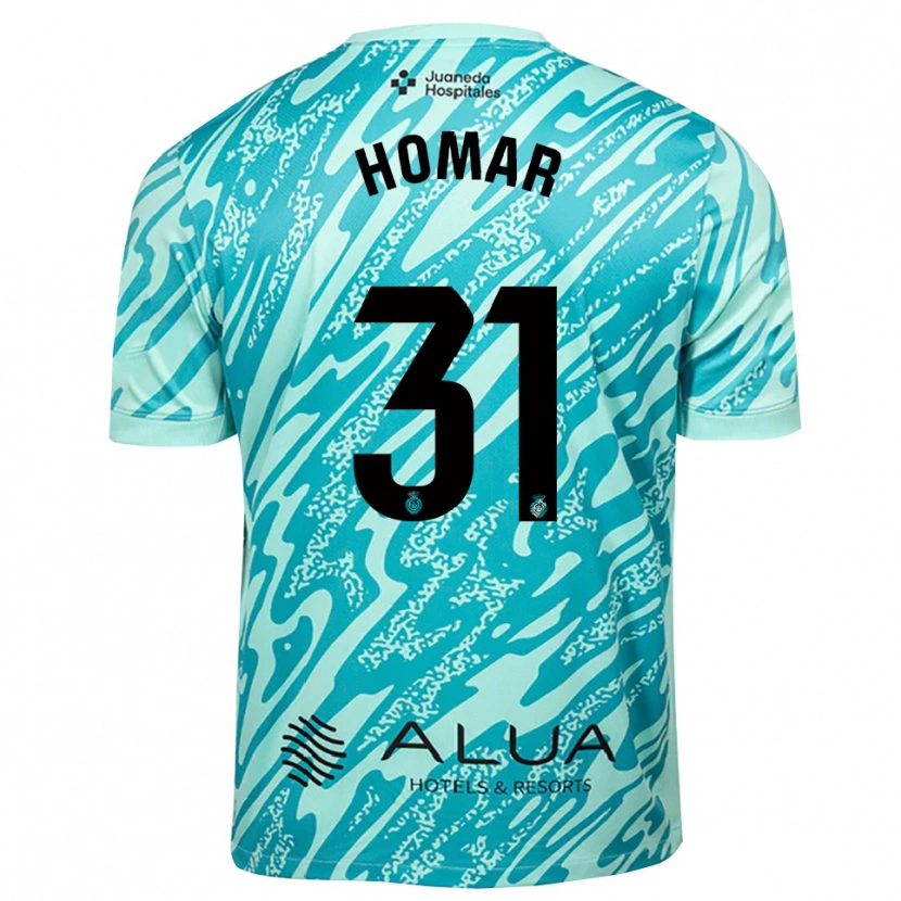 Danxen Kinderen Gaspar Homar #31 Cyaan Zwart Keepersshirt 2025/26 T-Shirt België