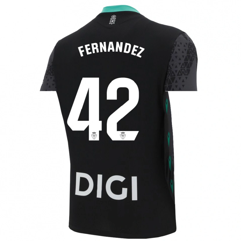 Danxen Kinderen Rafa Fernández #42 Donkergrijs Zwart Keepersshirt 2025/26 T-Shirt België