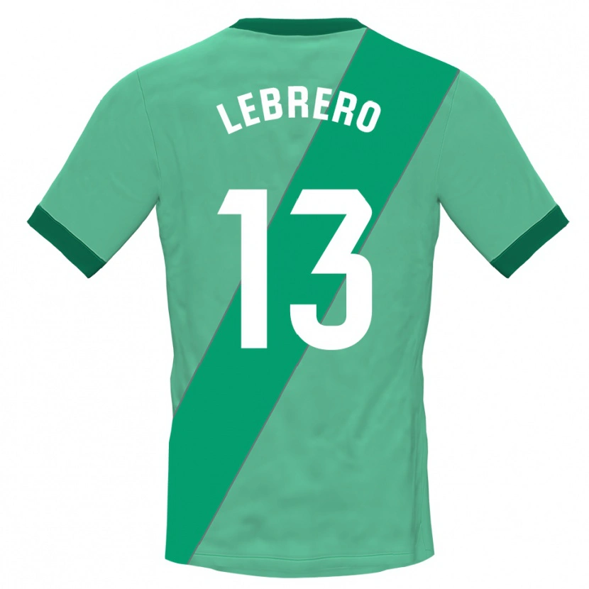 Danxen Kinderen Lucia Lebrero Rodríguez #13 Groen Zwart Keepersshirt 2025/26 T-Shirt België