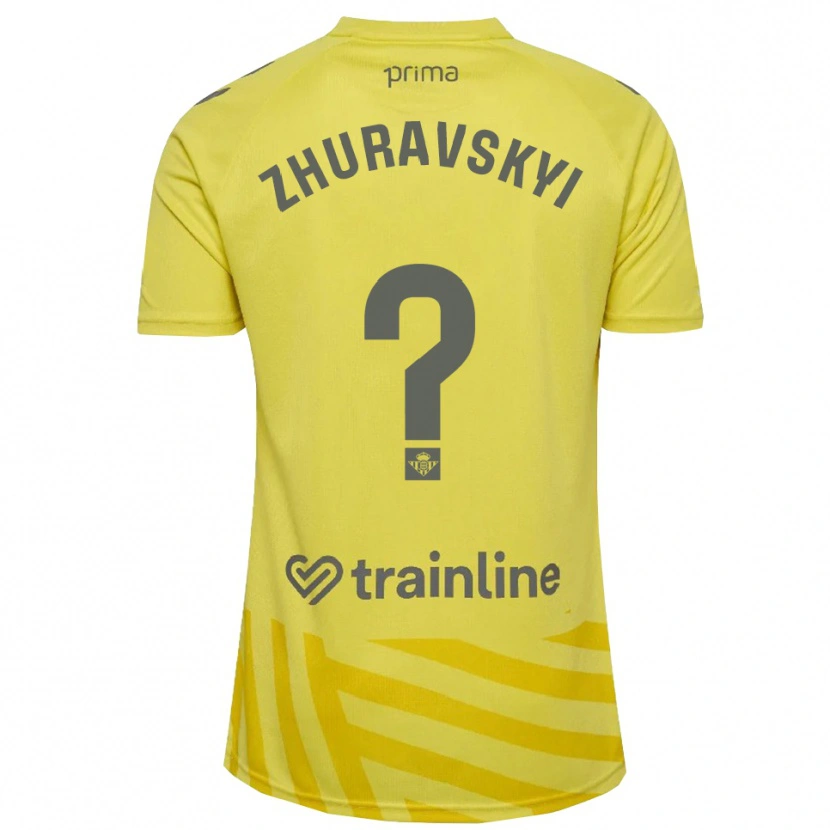 Danxen Kinderen Yan Zhuravskyi #0 Geel Grijs Keepersshirt 2025/26 T-Shirt België