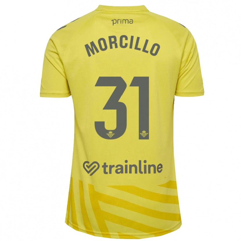 Danxen Kinderen Ana Morcillo #31 Geel Grijs Keepersshirt 2025/26 T-Shirt België
