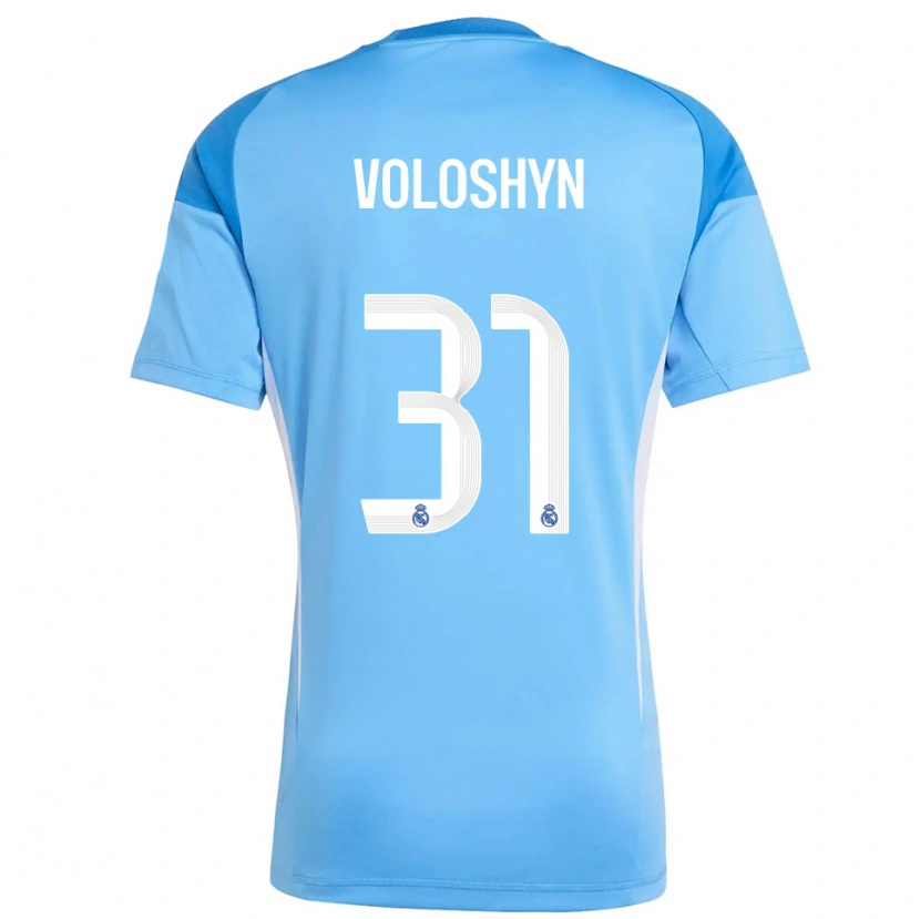Danxen Kinderen Ilya Voloshyn #31 Hemelsblauw Wit Keepersshirt 2025/26 T-Shirt België