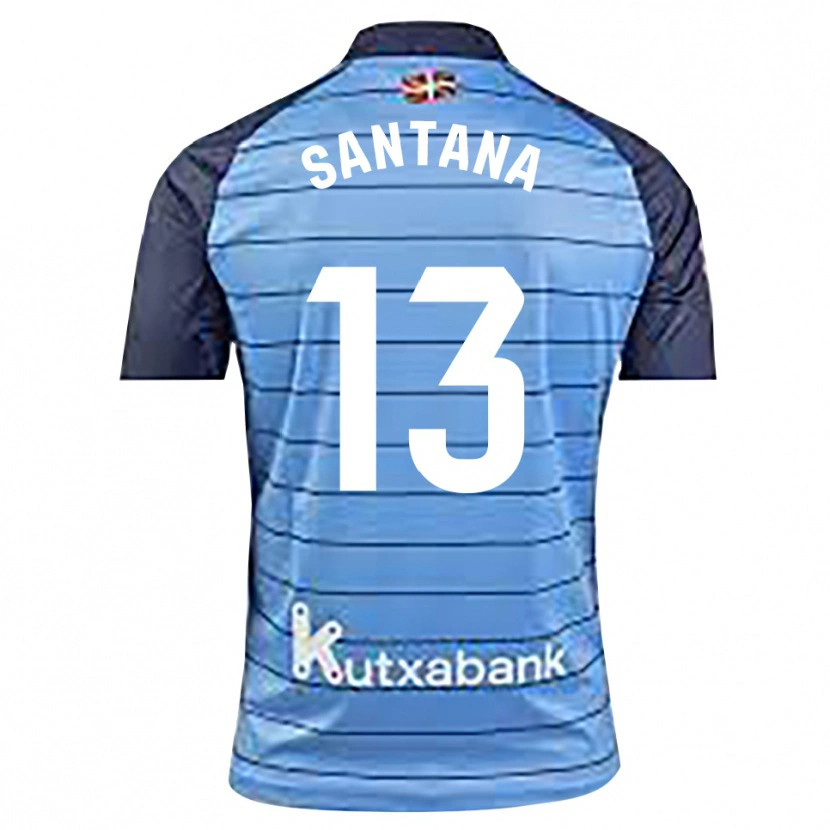 Danxen Kinderen Olatz Santana #13 Marineblauw Keepersshirt 2025/26 T-Shirt België