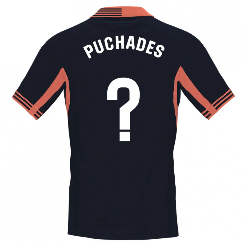Danxen Kinderen Fran Puchades #0 Zwart Wit Oranje Keepersshirt 2025/26 T-Shirt België