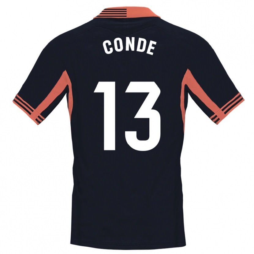 Danxen Kinderen Diego Conde #13 Zwart Wit Oranje Keepersshirt 2025/26 T-Shirt België