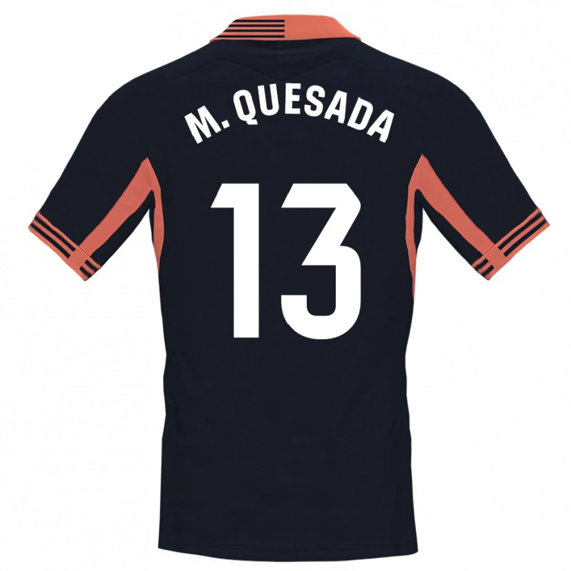 Danxen Kinderen Montserrat Quesada Carrasco #13 Zwart Wit Oranje Keepersshirt 2025/26 T-Shirt België