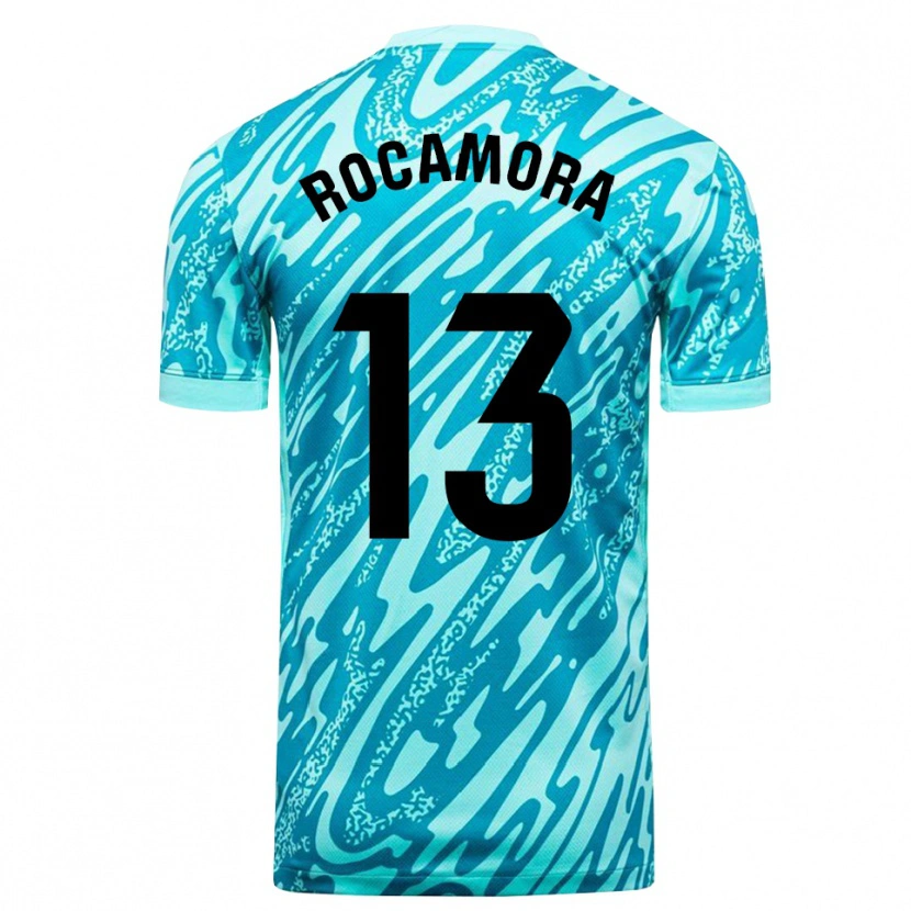 Danxen Kinderen María Rocamora Díaz #13 Hemelsblauw Wit Keepersshirt 2025/26 T-Shirt België