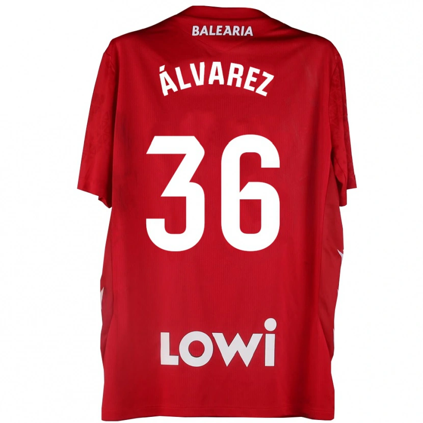 Danxen Kinderen Anna Álvarez #36 Rood Wit Keepersshirt 2025/26 T-Shirt België