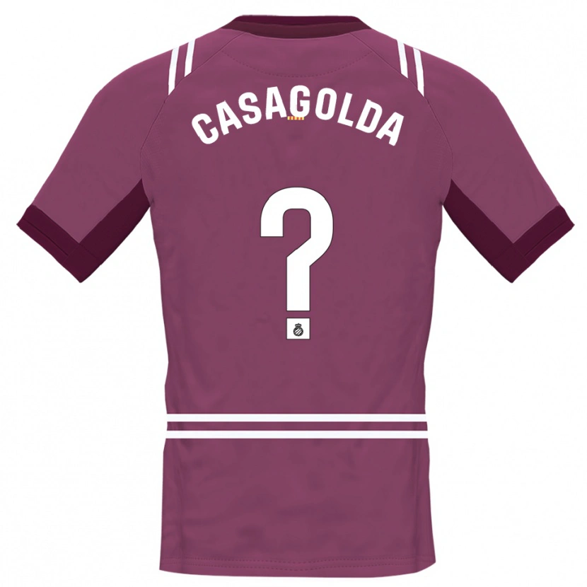 Danxen Kinderen Pau Casagolda #0 Bordeaux Wit Keepersshirt 2025/26 T-Shirt België