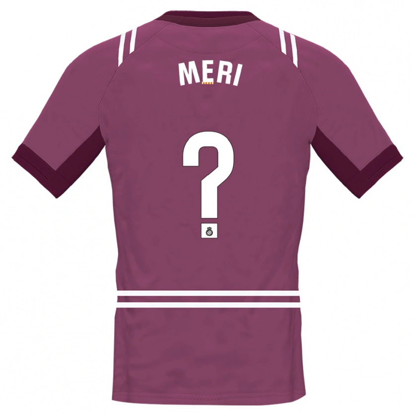 Danxen Kinderen Meritxel Muñoz Alsina #0 Bordeaux Wit Keepersshirt 2025/26 T-Shirt België