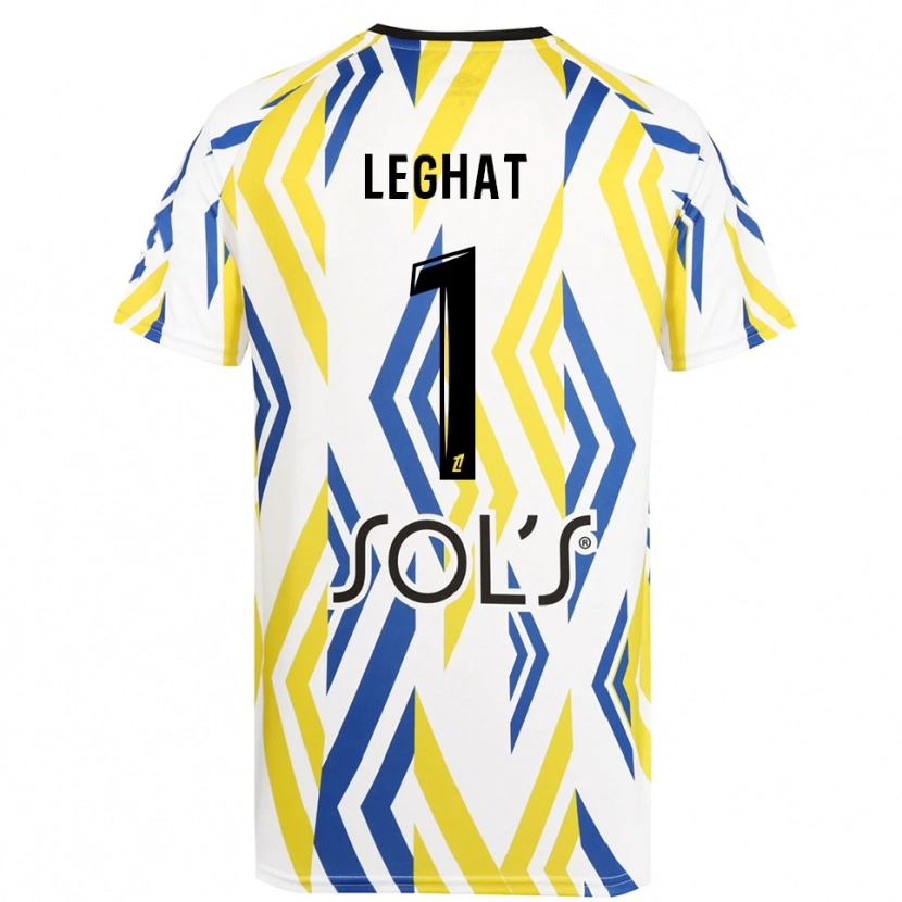 Danxen Kinderen Yanis Leghat #1 Wit Rood Blauw Keepersshirt 2025/26 T-Shirt België