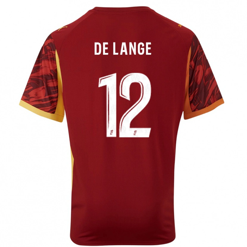 Danxen Kinderen Jeffrey de Lange #12 Bordeaux Bruin Keepersshirt 2025/26 T-Shirt België