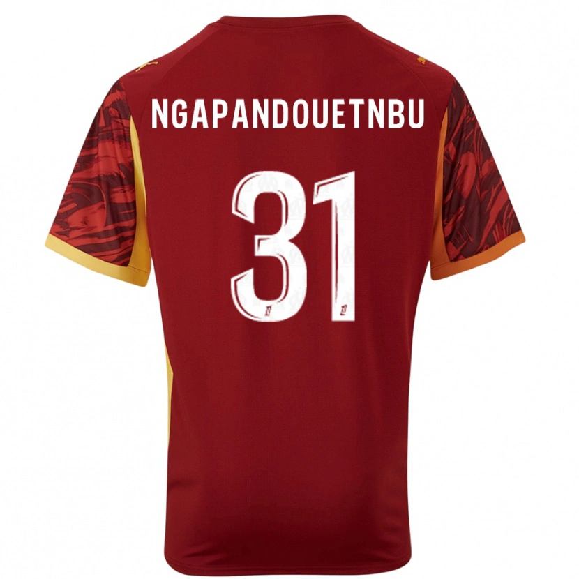 Danxen Kinderen Simon Ngapandouetnbu #31 Bordeaux Bruin Keepersshirt 2025/26 T-Shirt België